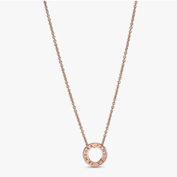 Pandora Logo Pavé Circle Collier Necklace - Picture 4 of 11